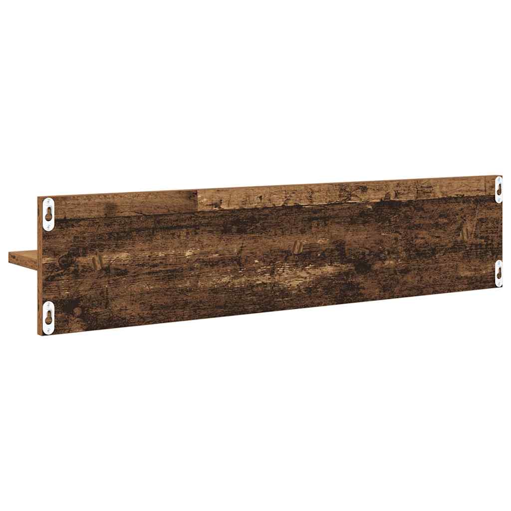Wandplanken 4 pcs Oud Hout 80 x 11,5 x 18 cm Bewerkt hout