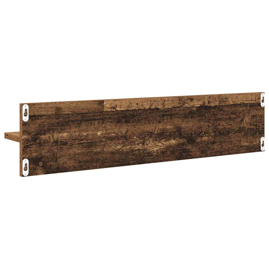 Wandplanken 4 pcs Oud Hout 80 x 11,5 x 18 cm Bewerkt hout