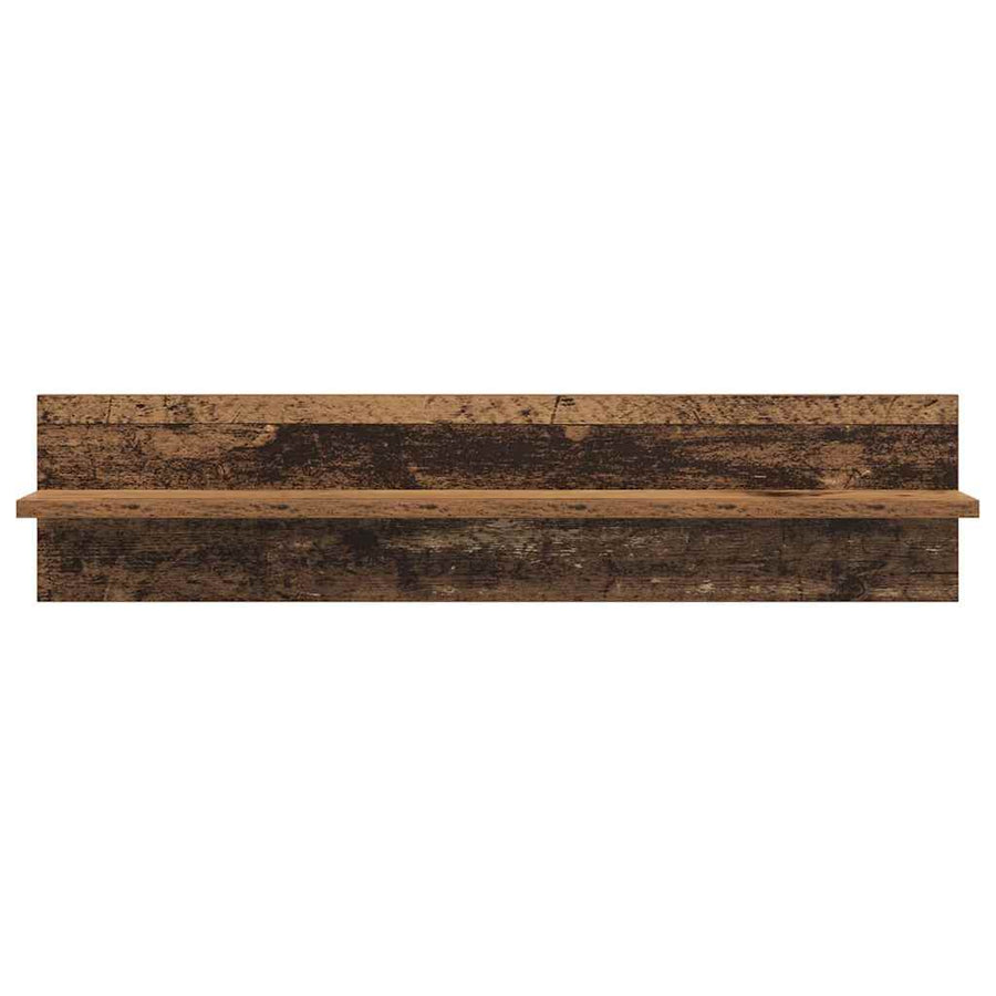 Wandplanken 4 pcs Oud Hout 80 x 11,5 x 18 cm Bewerkt hout