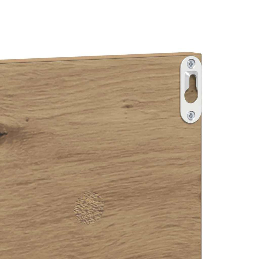 Wandplanken 4 pcs Artisan Eiken 80 x 11,5 x 18 cm Bewerkt hout