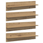 Wall Shelves 4 pcs Artisan Oak 80 x 11.5 x 18 cm Engineered Wood