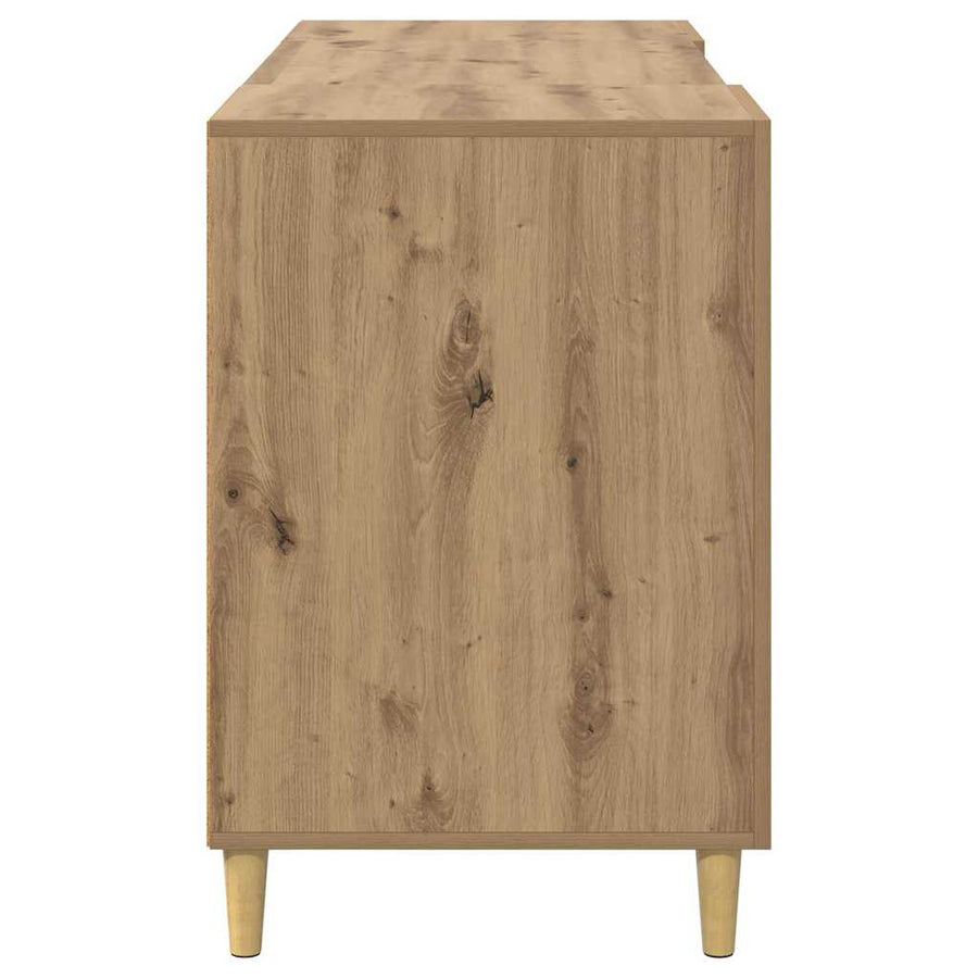 Bureau met plank Artisan Eiken 140 x 50 x 75 cm Bewerkt hout