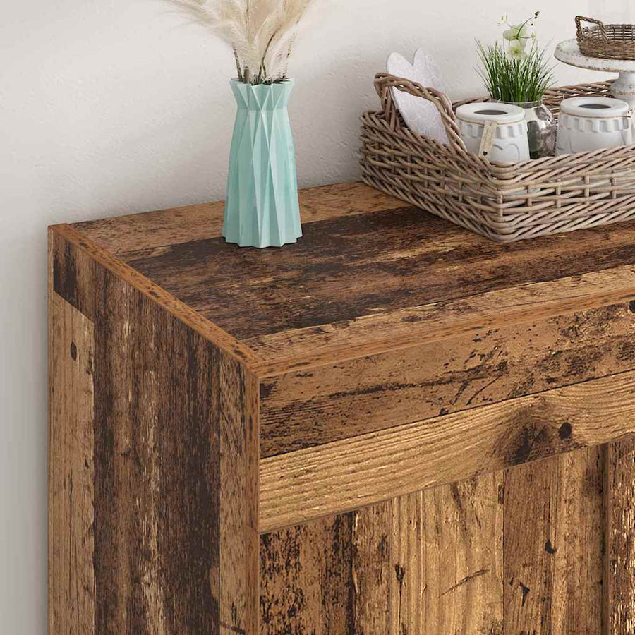 Dressoir Oud Hout 69,5 x 34 x 90 cm Bewerkt hout