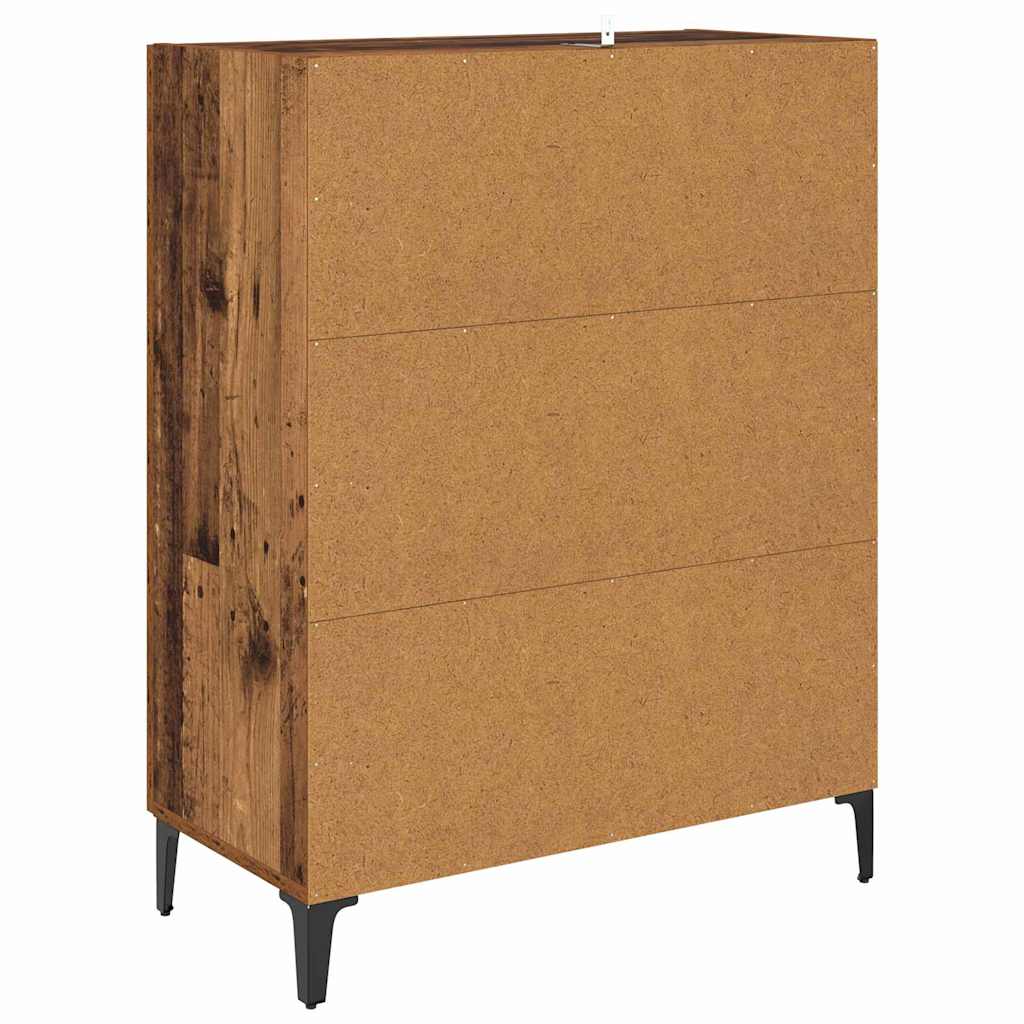 Dressoir Oud Hout 69,5 x 34 x 90 cm Bewerkt hout