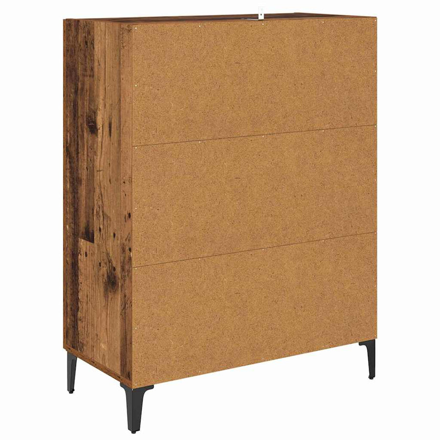 Dressoir Oud Hout 69,5 x 34 x 90 cm Bewerkt hout