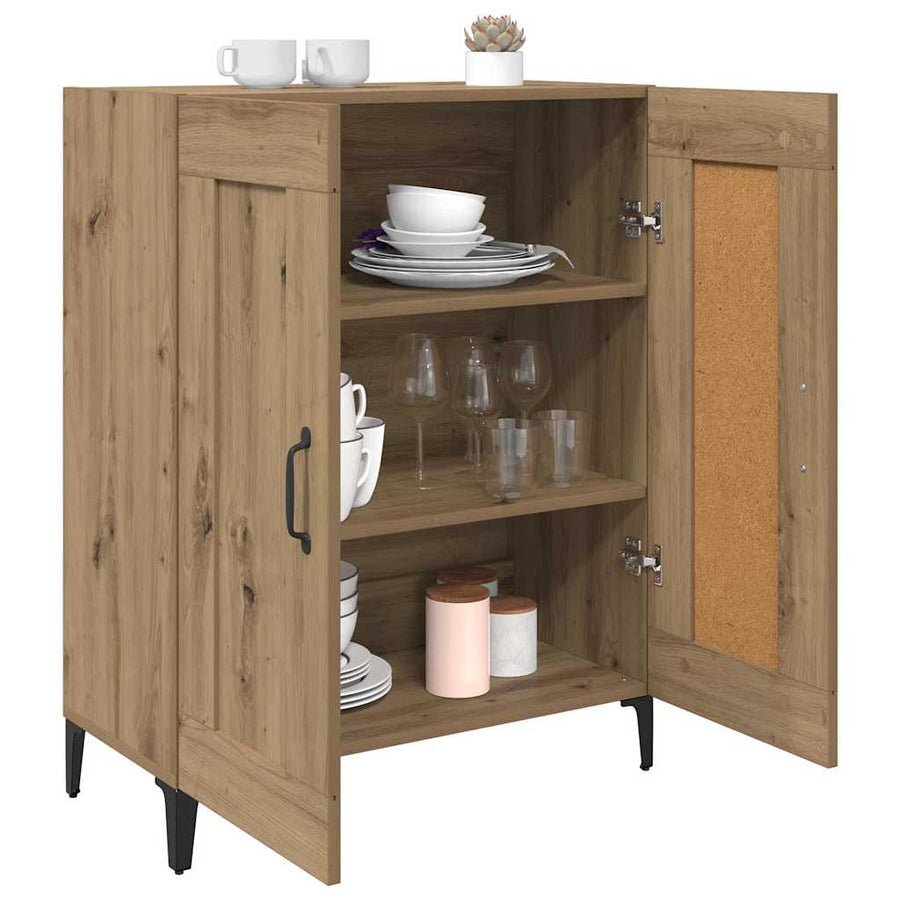 Dressoir Artisan Eiken 69,5 x 34 x 90 cm Bewerkt hout