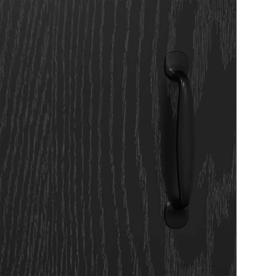 Dressoir Zwart Eiken 69,5 x 34 x 90 cm Bewerkt hout