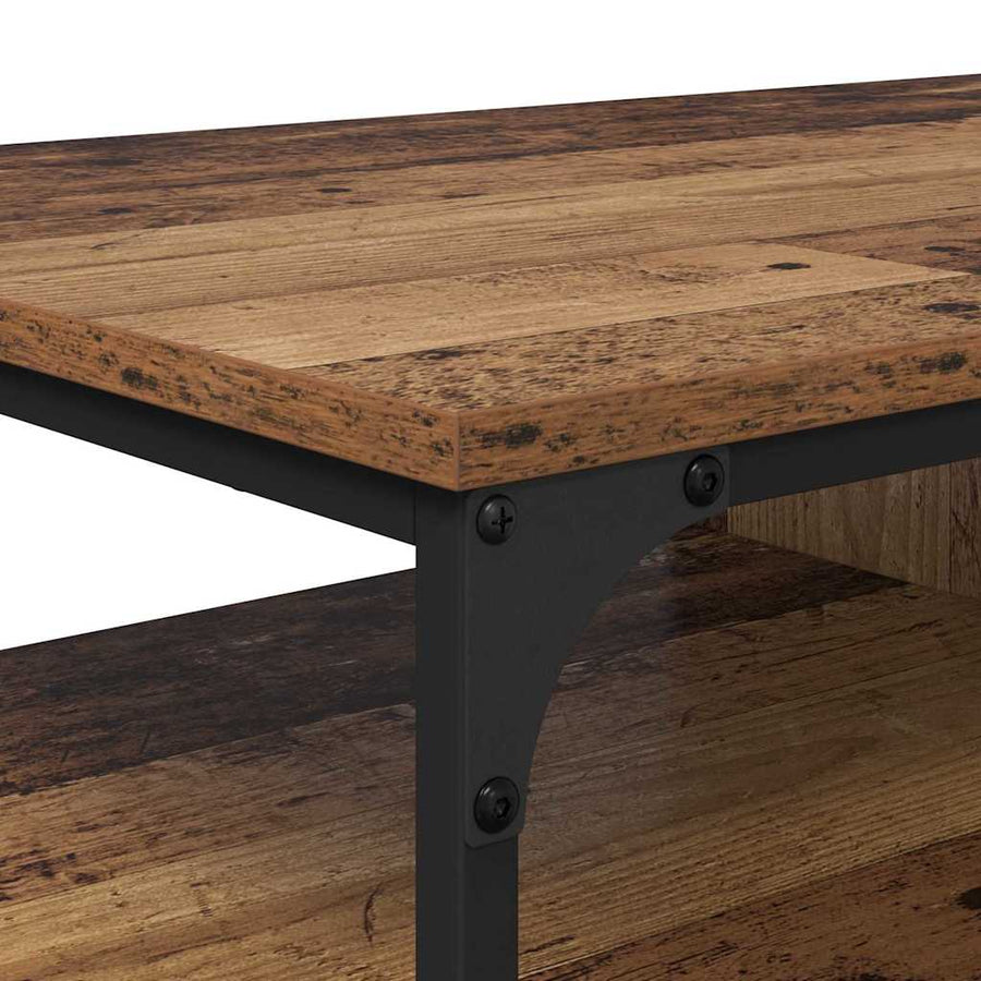 Salontafel Oud Hout 100 x 50 x 45 cm Bewerkt hout