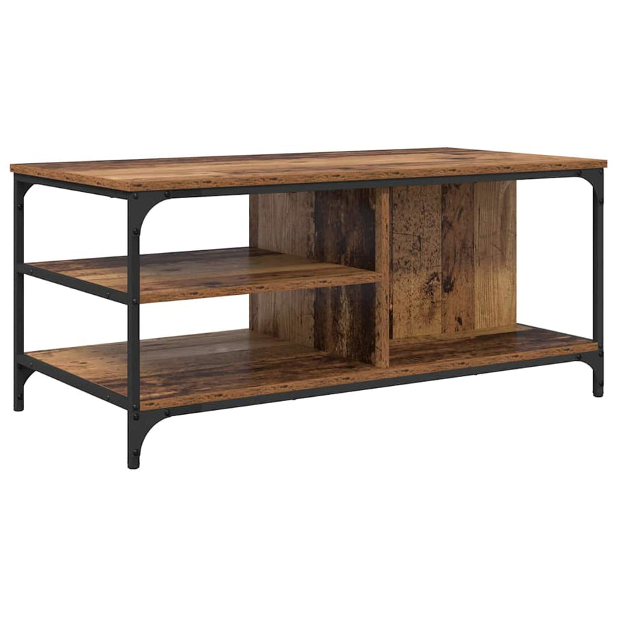 Salontafel Oud Hout 100 x 50 x 45 cm Bewerkt hout
