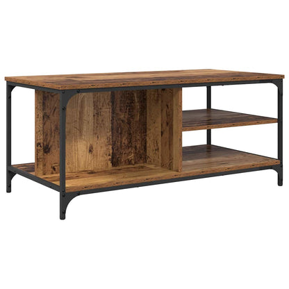 Salontafel Oud Hout 100 x 50 x 45 cm Bewerkt hout