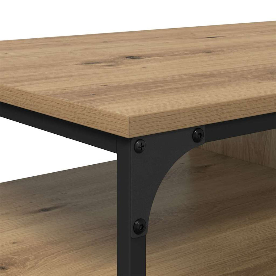 Salontafel Artisan Eiken 100 x 50 x 45 cm Bewerkt hout