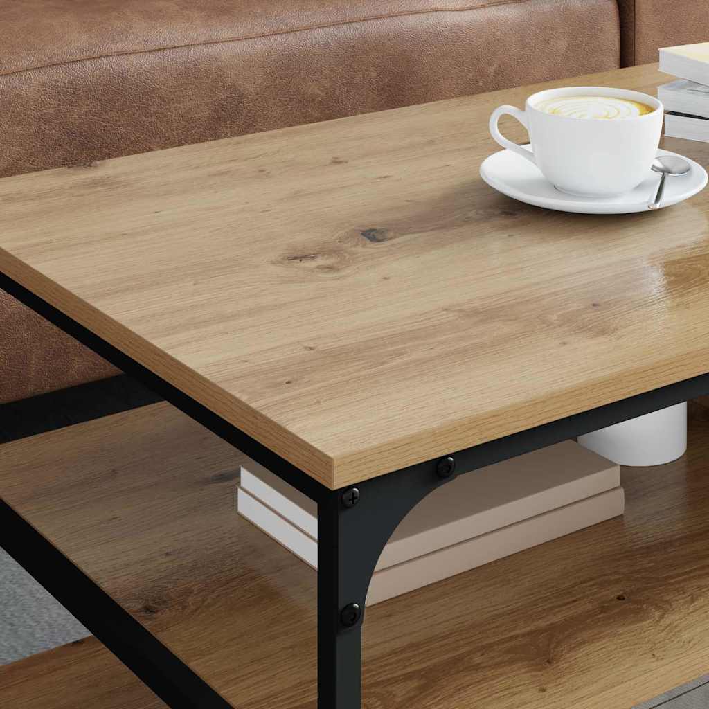 Salontafel Artisan Eiken 100 x 50 x 45 cm Bewerkt hout