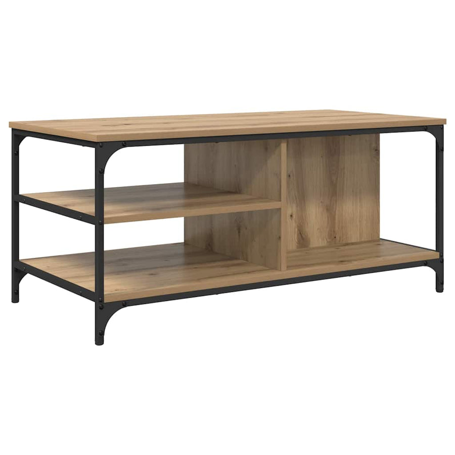 Salontafel Artisan Eiken 100 x 50 x 45 cm Bewerkt hout