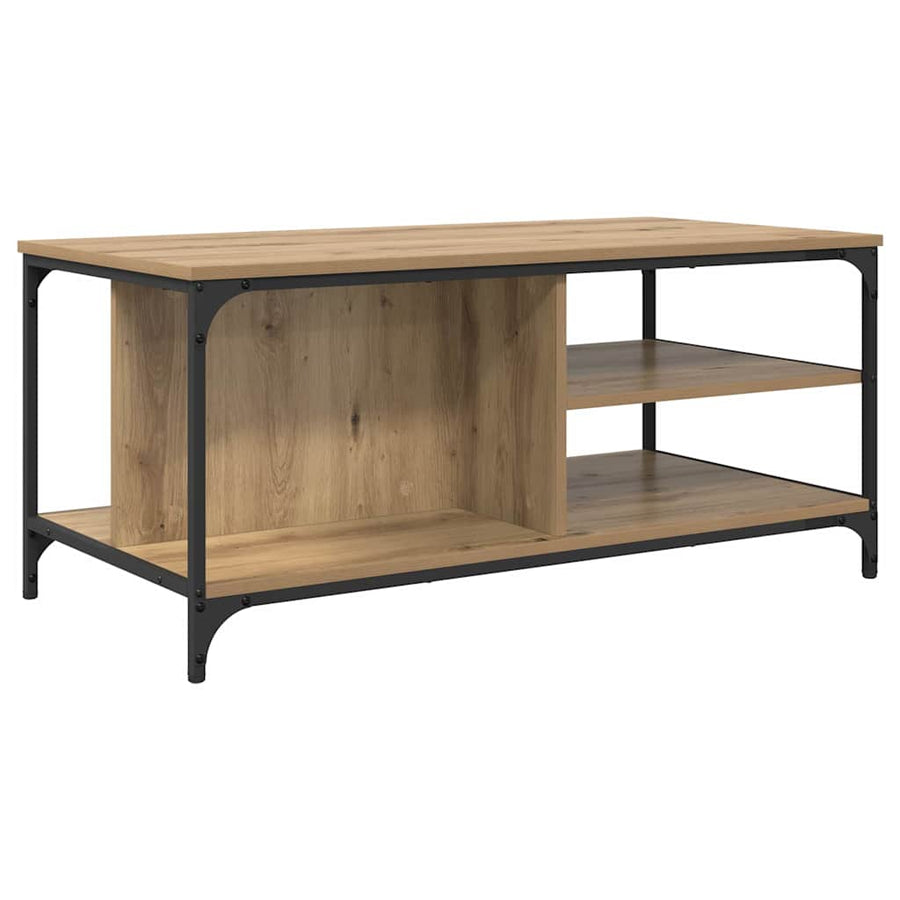 Salontafel Artisan Eiken 100 x 50 x 45 cm Bewerkt hout