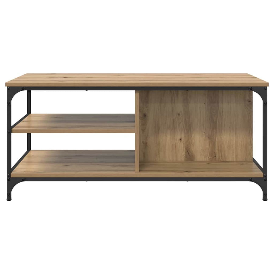Salontafel Artisan Eiken 100 x 50 x 45 cm Bewerkt hout