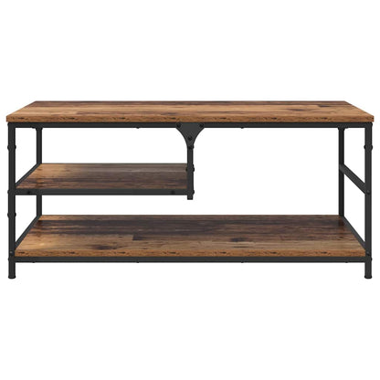 Salontafel Oud Hout 90 x 49 x 40 cm Bewerkt hout