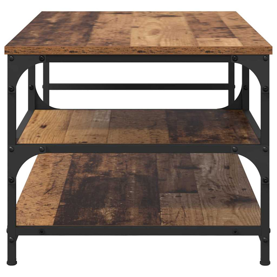 Salontafel Oud Hout 90 x 49 x 40 cm Bewerkt hout