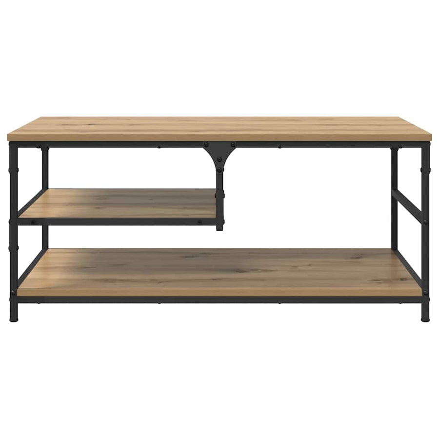 Salontafel Artisan Eiken 90 x 49 x 40 cm Bewerkt hout
