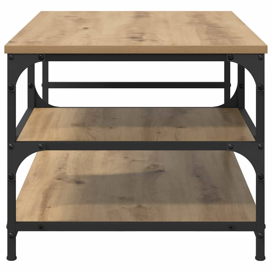Salontafel Artisan Eiken 90 x 49 x 40 cm Bewerkt hout