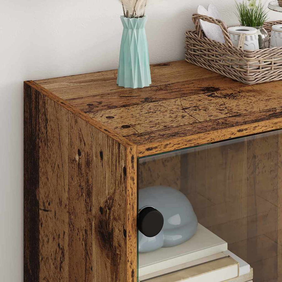 Bijzetkast Oud Hout 68 x 37 x 75,5 cm Bewerkt hout