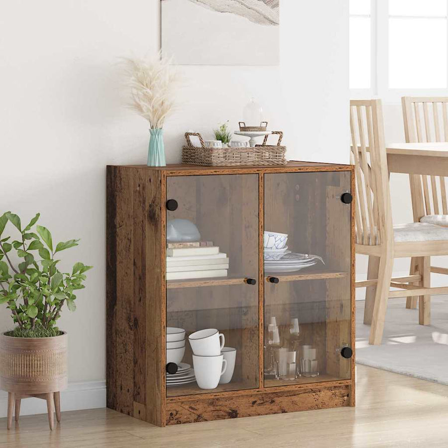 Bijzetkast Oud Hout 68 x 37 x 75,5 cm Bewerkt hout