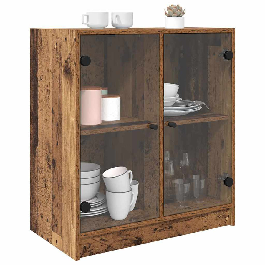 Bijzetkast Oud Hout 68 x 37 x 75,5 cm Bewerkt hout