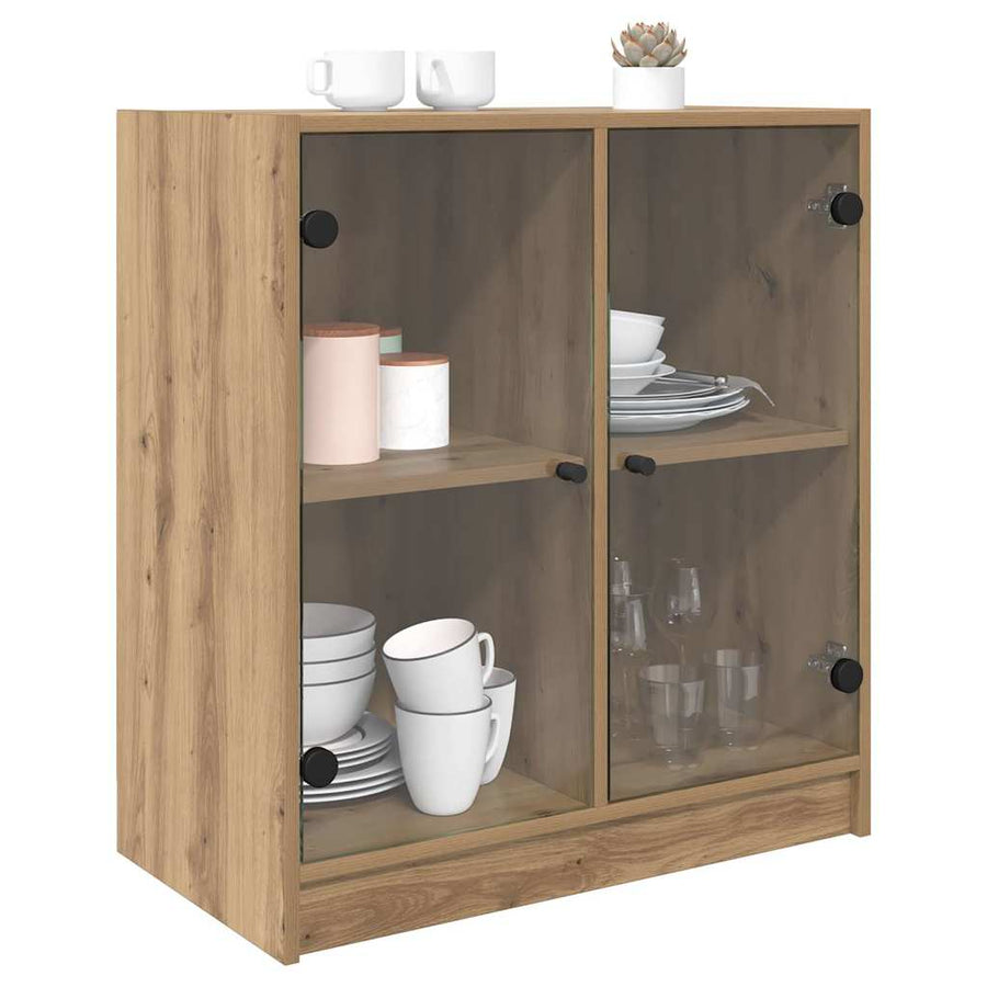 Bijzetkast Artisan Eiken 68 x 37 x 75,5 cm Bewerkt hout