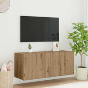 TV wandkast Artisan eiken 100x35x41 cm