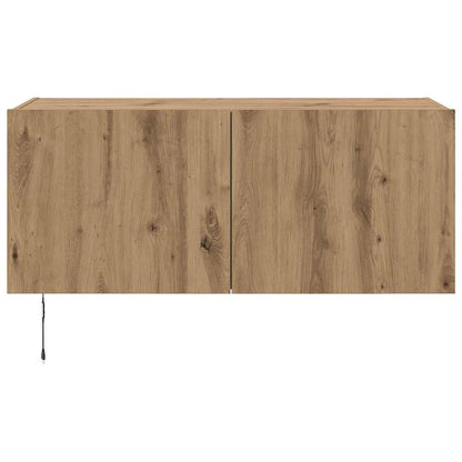 TV Wandkast Artisan Eiken 100 x 35 x 41 cm Bewerkt hout