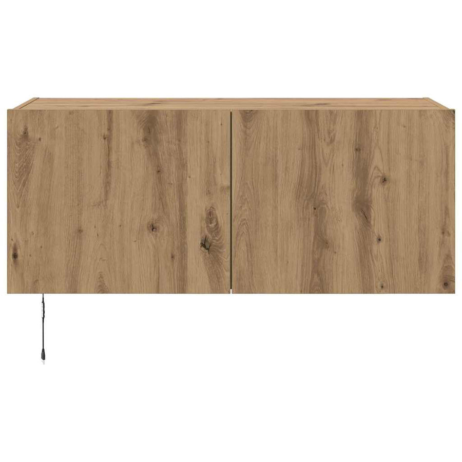 TV Wandkast Artisan Eiken 100 x 35 x 41 cm Bewerkt hout