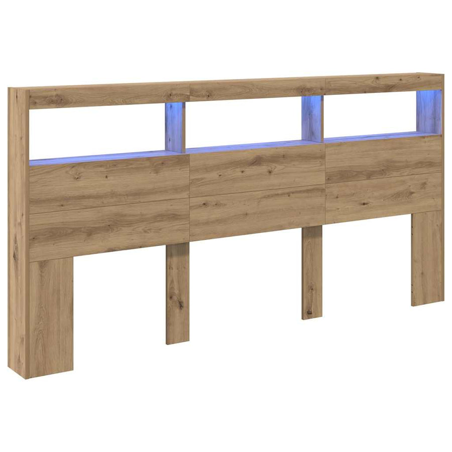 Hoofdbord Artisan Eiken 200 x 17 x 102 cm Bewerkt hout