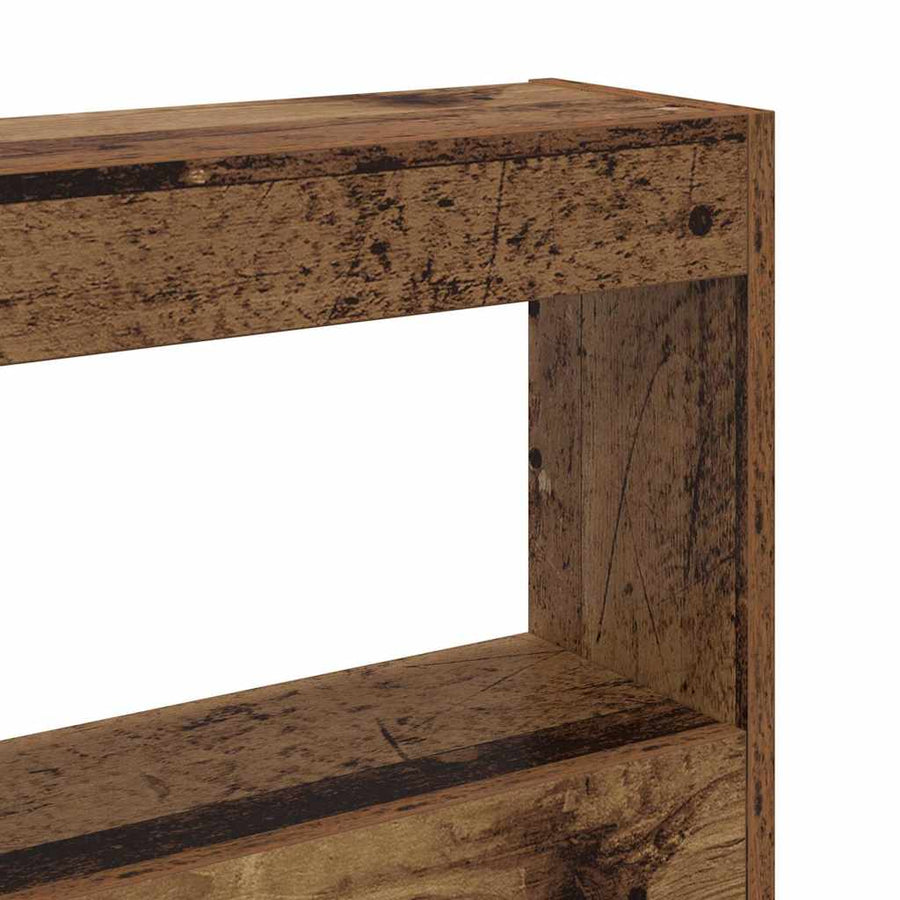 Hoofdbord met plank Oud Hout 220 x 17 x 102 cm Bewerkt hout