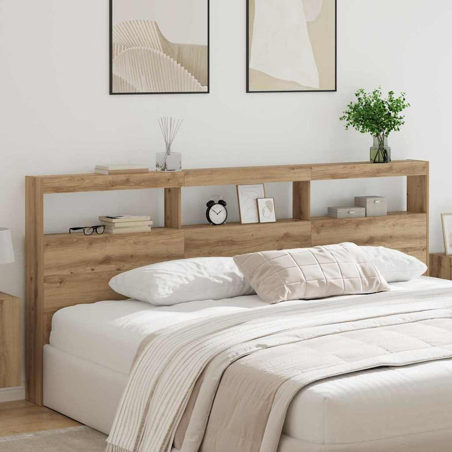 Hoofdbord Artisan Eiken 220 x 17 x 102 cm Bewerkt hout