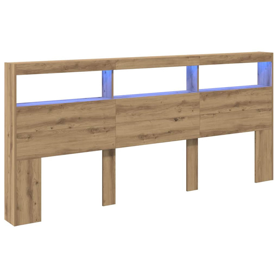 Hoofdbord Artisan Eiken 220 x 17 x 102 cm Bewerkt hout