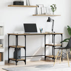 Bureau 140x50x75 cm Artisan Eiken bewerkt hout