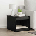Cat Litter Box Enclosure Black Oak 47 x 59 x 42 cm Engineered Wood