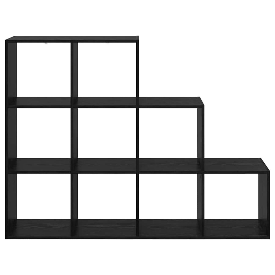 Kamerscherm Boekenkast Zwart Eiken 137,5 x 29 x 103,5 cm