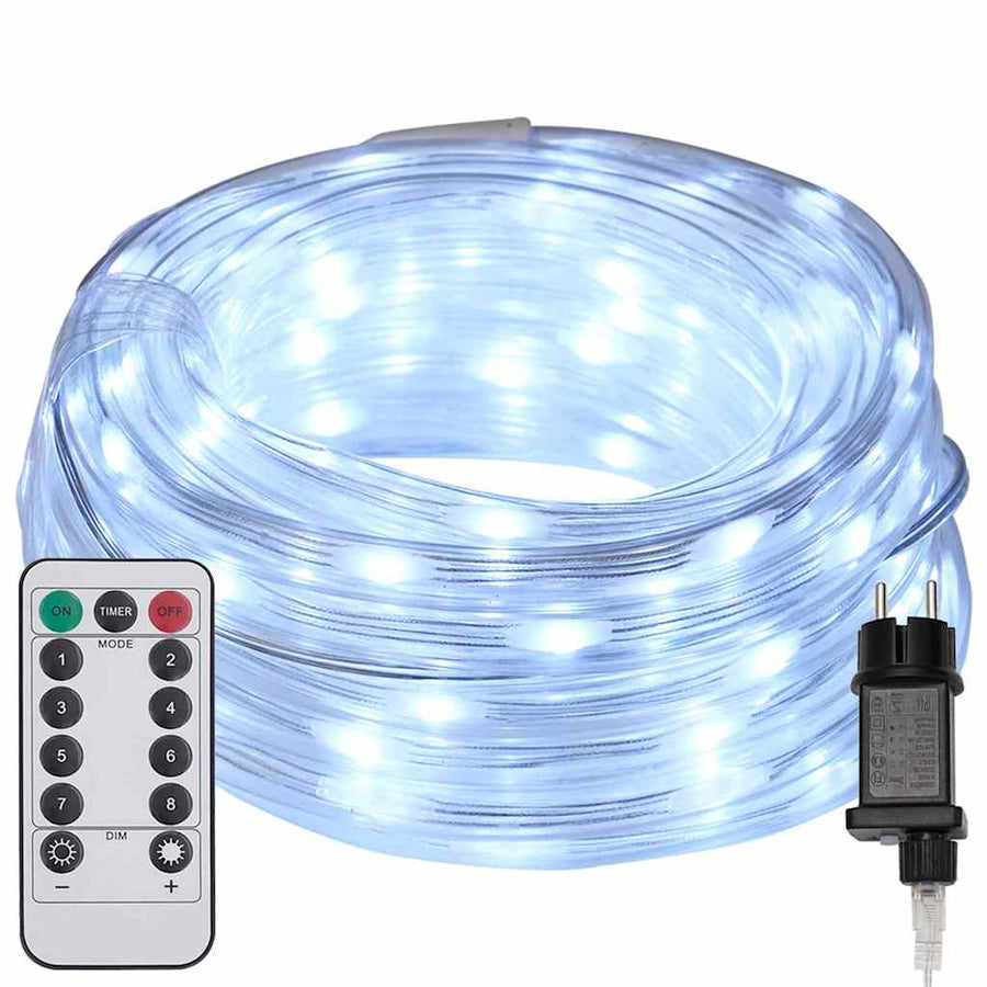 Touwenlicht met 2400 LED Koud Wit 100 m PVC