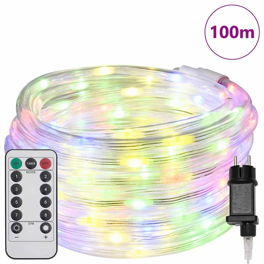 Touwenlicht met 2400 LED Multikleur 100 m PVC