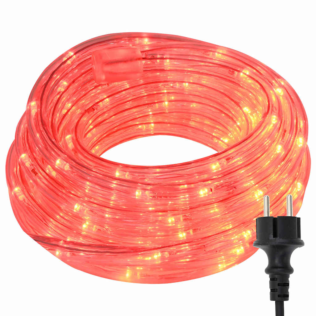 Touwenlicht met 1200 LED Rood 50 m PVC