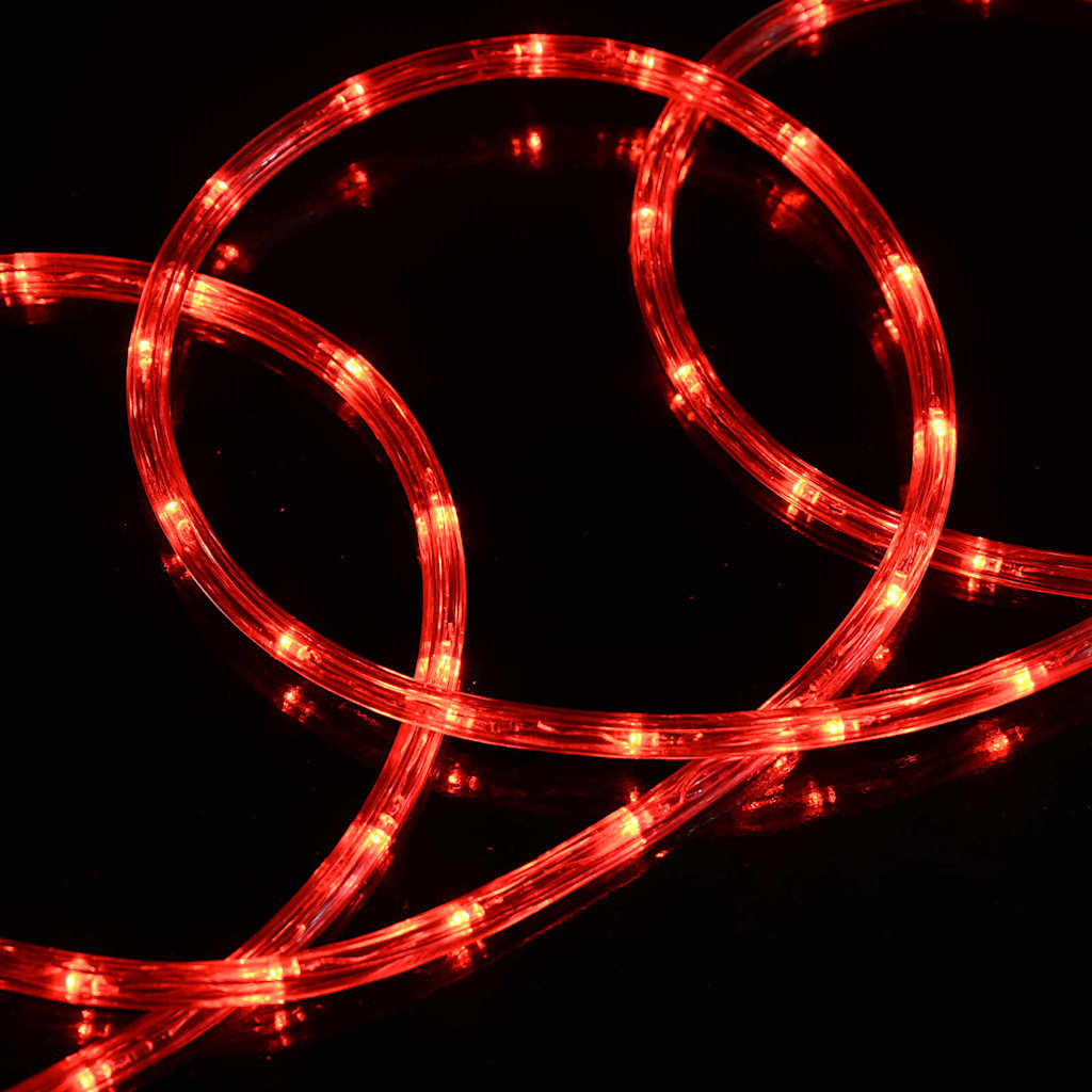 Touwenlicht met 2400 LED Rood 100 m PVC