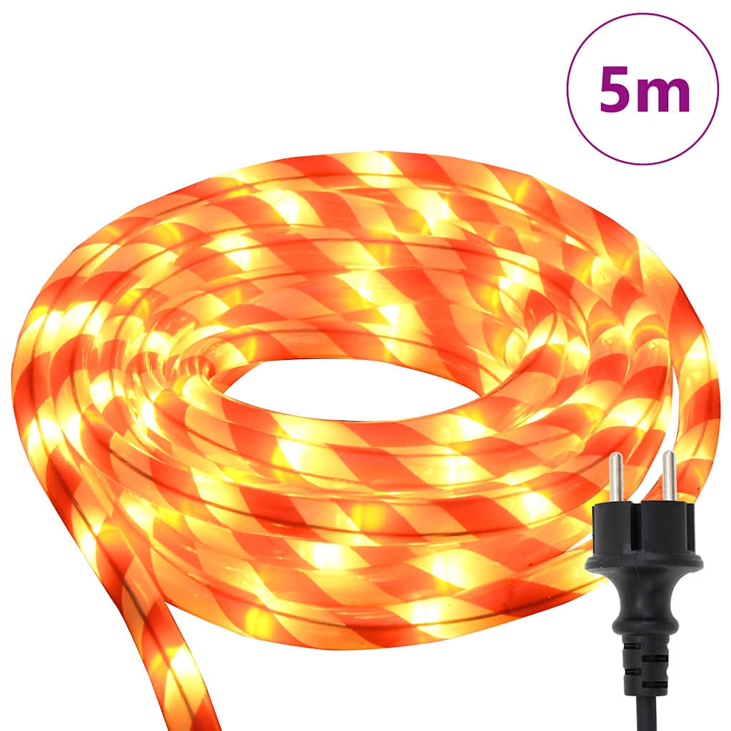 Touwenlicht met 120 LED Warmwit 5 m PVC