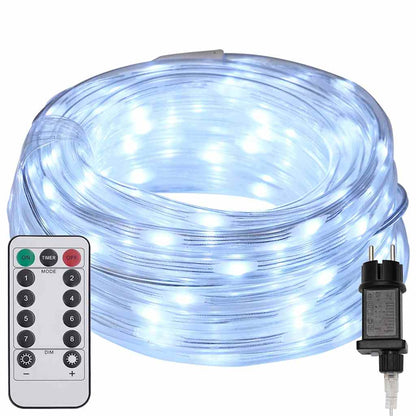 Touwenlicht met 240 LED Koud Wit 10 m PVC