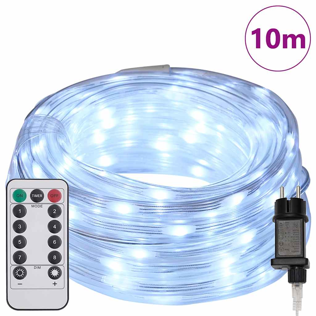 Touwenlicht met 240 LED Koud Wit 10 m PVC