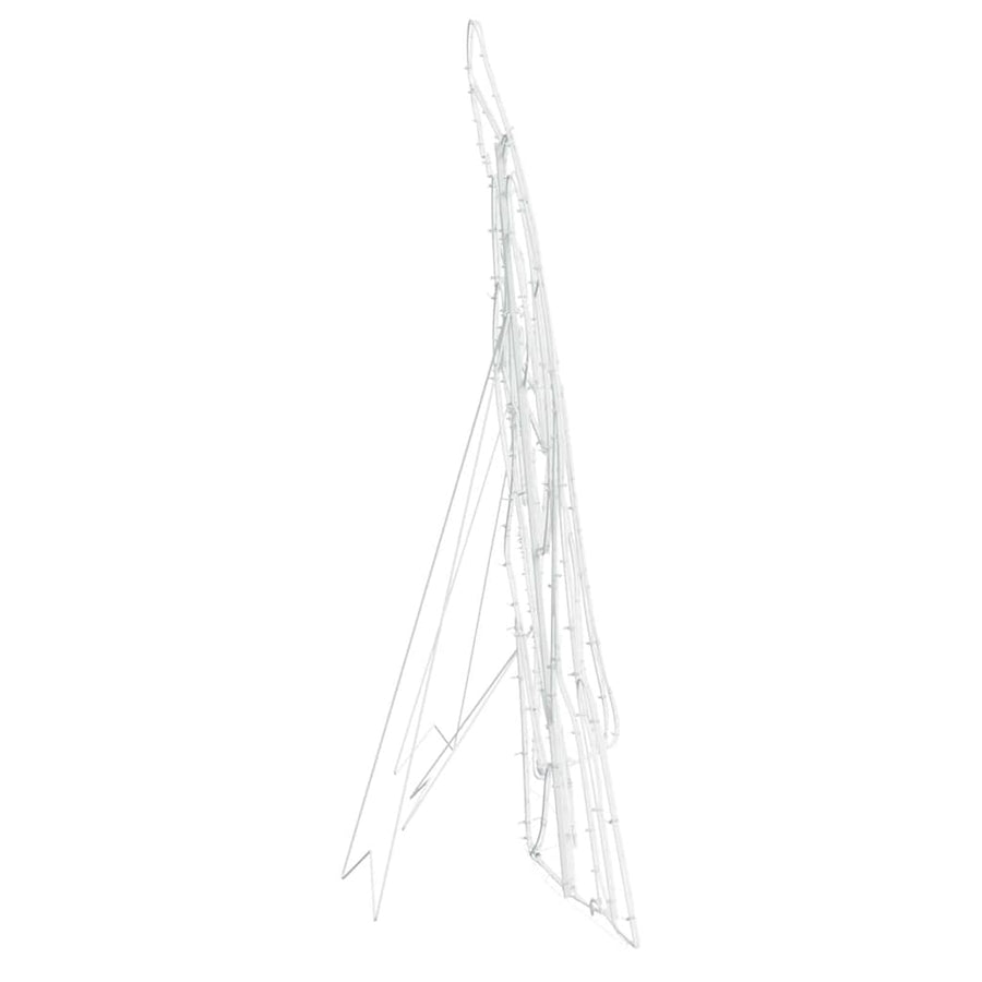Verlichte Kerststal met 550 LED Multikleur 112 x 72 cm PVC