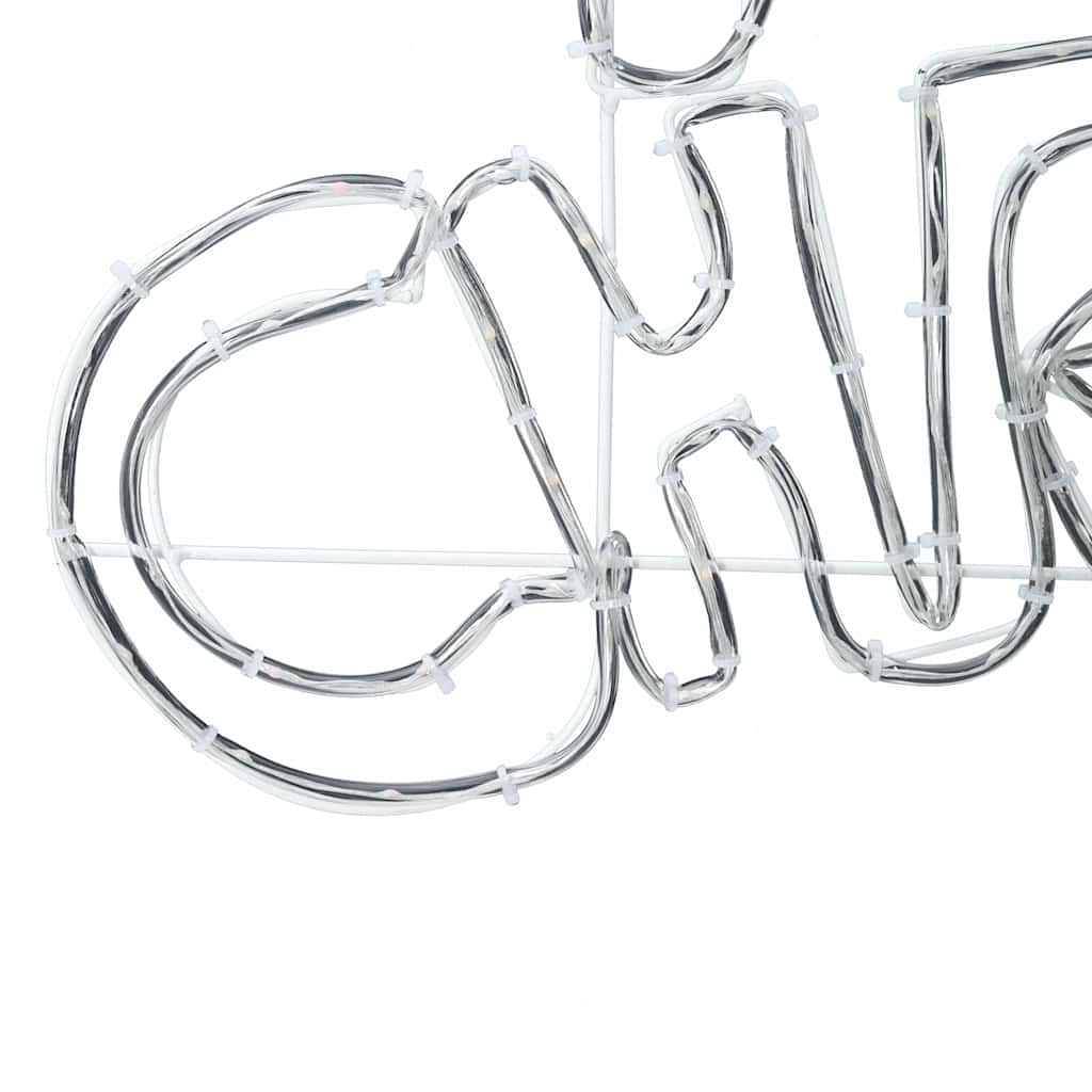 Kerstbord met 240 LED Multikleur 100 x 50 cm PVC