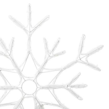 Kerstsneeuwvlok met 180 LED Warmwit 56 x 49 x 0.7 cm PVC