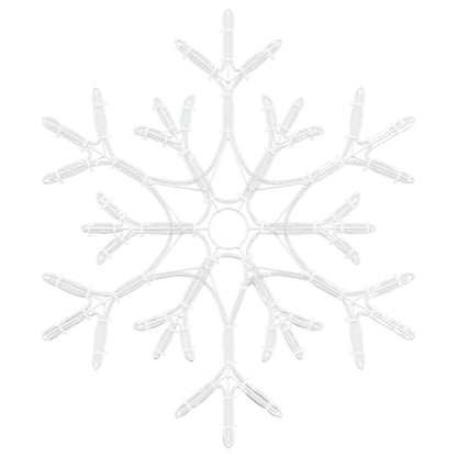 Kerstsneeuwvlok met 180 LED Warmwit 56 x 49 x 0.7 cm PVC