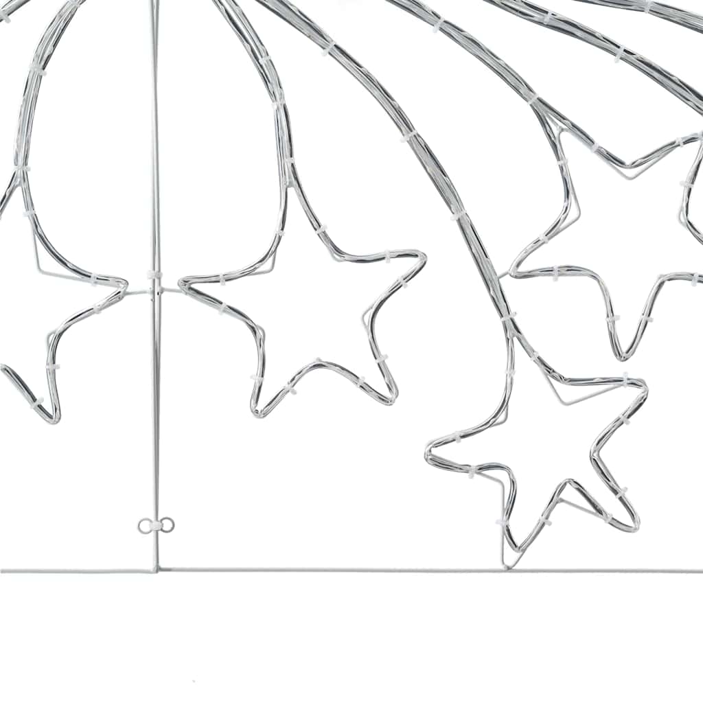 Kerstster met 432 LED Multikleur 180 x 57 cm PVC