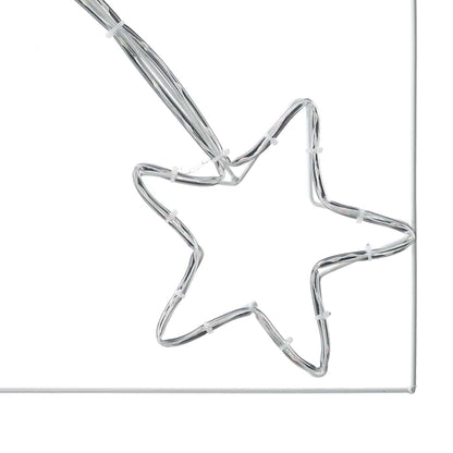 Kerstster met 432 LED Multikleur 180 x 57 cm PVC